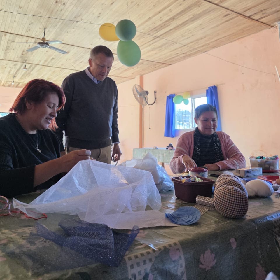 El intendente visitó talleres municipales que promueven aprendizaje e inclusión